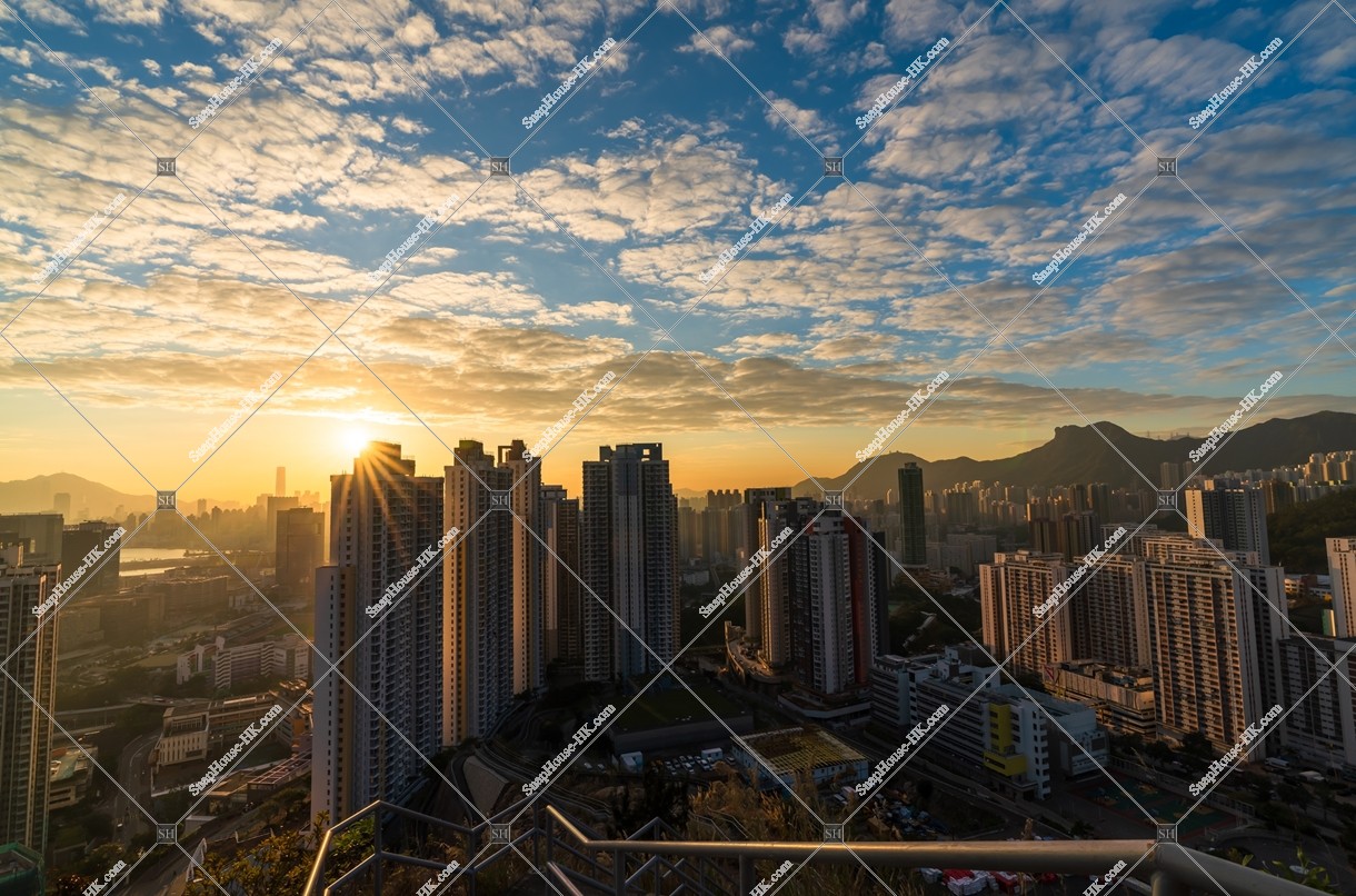 黃昏時的九龍灣至牛頭角城市景觀 其之三