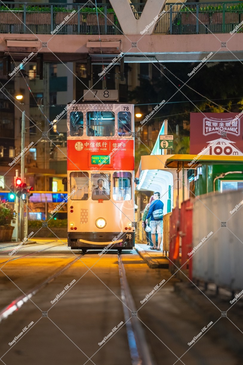銅鑼灣 晚上的香港電車（叮叮） 其之二