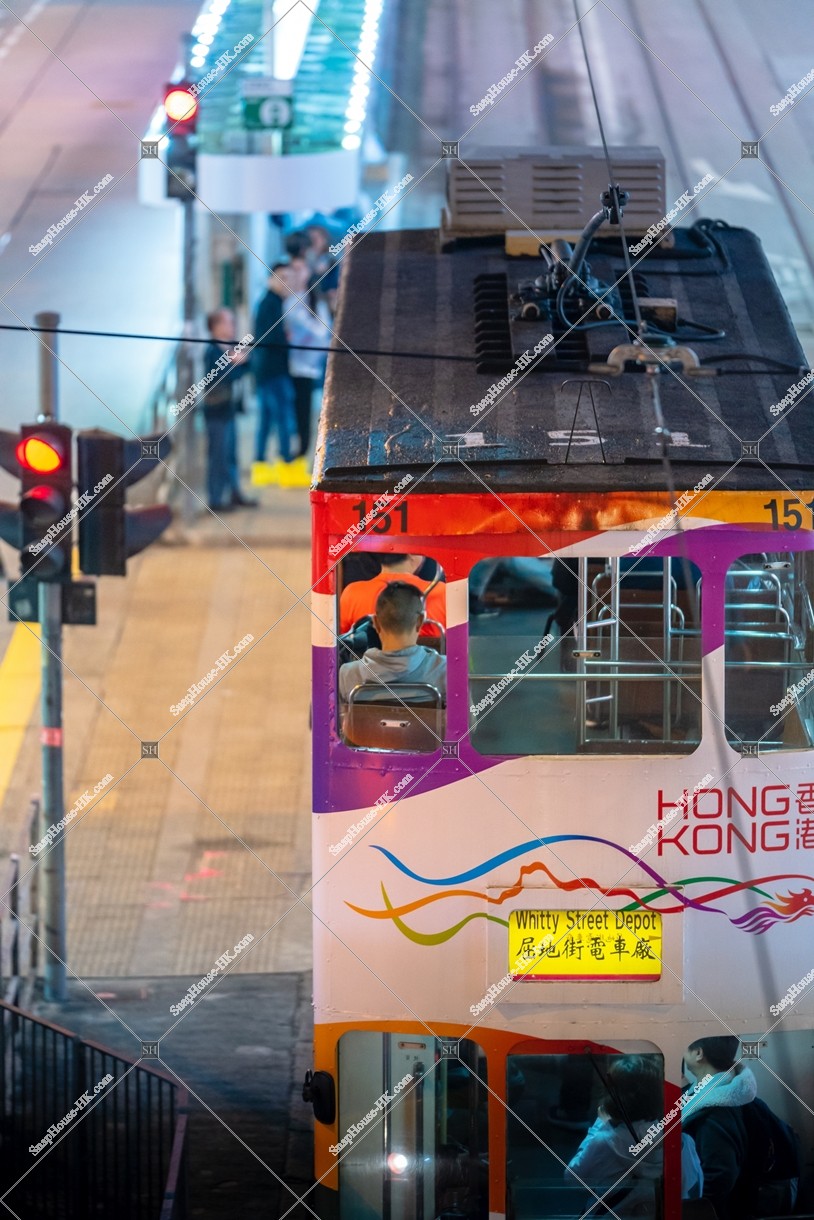 銅鑼灣 晚上的香港電車（叮叮） 其之一