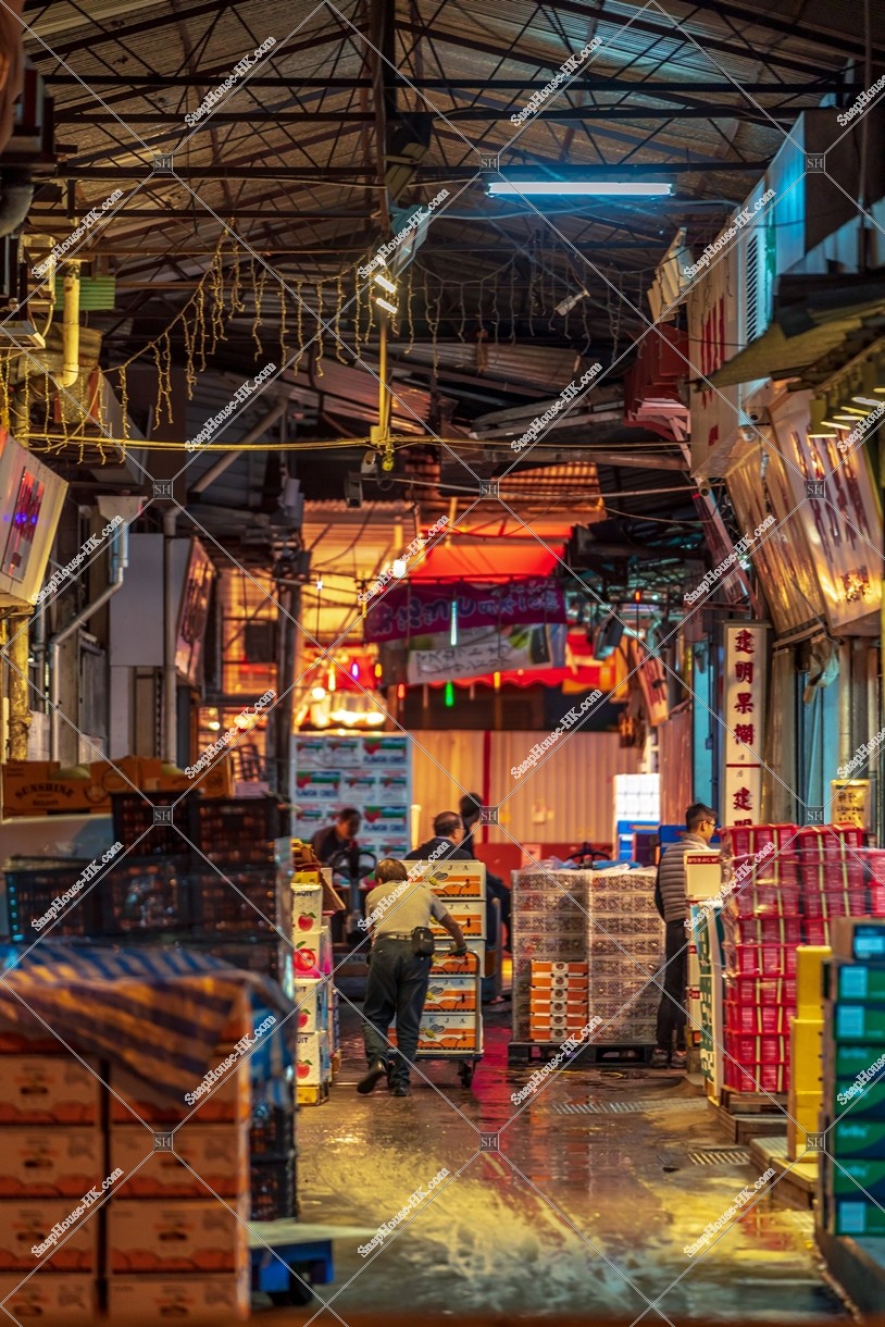 油麻地 晚上的油麻地果欄 其之一