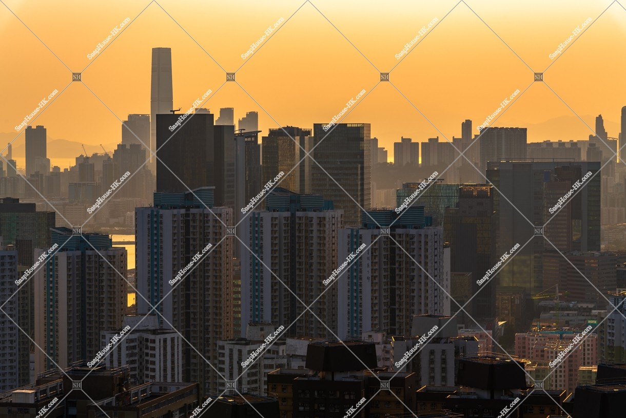 黃昏時的九龍城市景觀 其之四
