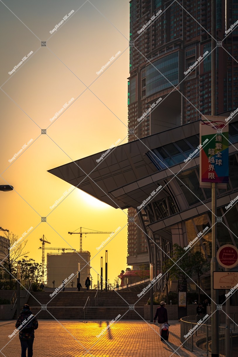 西九龍站和日落 其之一