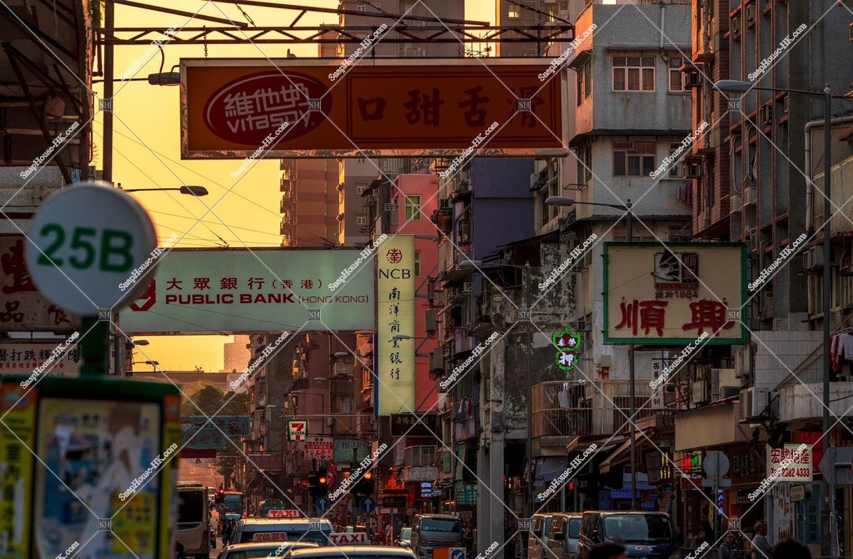 九龍城 黃昏的街景和招牌 其之二