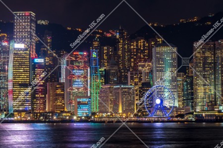 中環的高樓大廈夜景 其之六