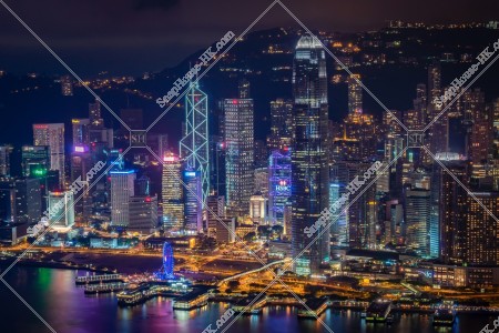 中環的高樓大廈的風景 其之七