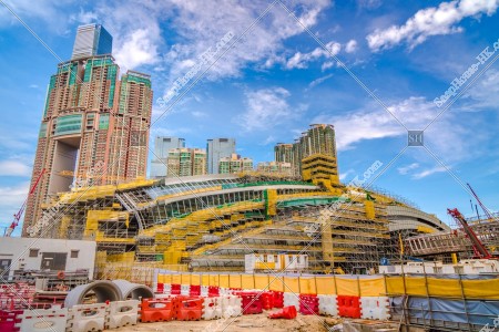 建築工程進行中的西九龍站 其之五