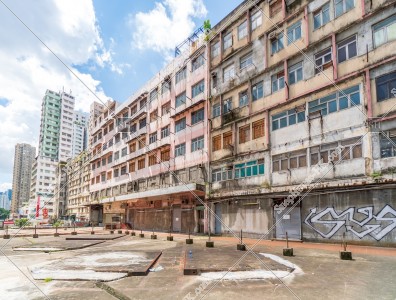 觀塘 在裕民坊古舊的建築物的天台 其之四