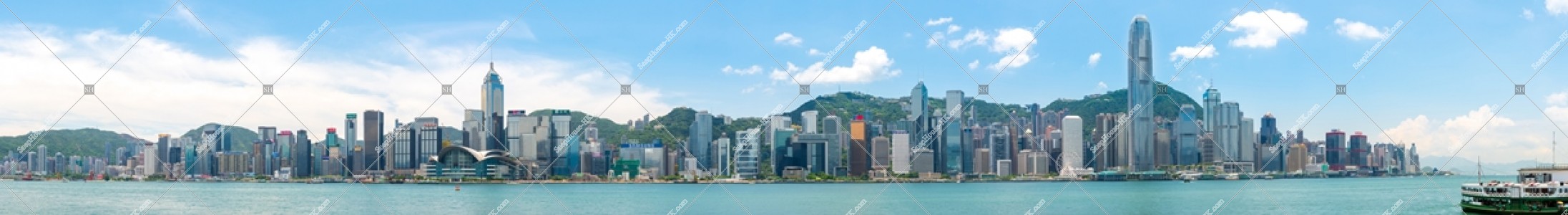 香港島 中環至灣仔的天際線景色 其之四