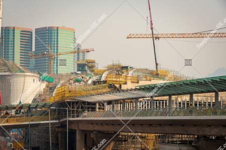 建築工程進行中的西九龍站 其之十二