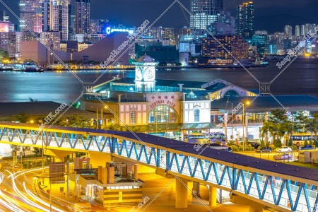 中環 晚上的中環碼頭