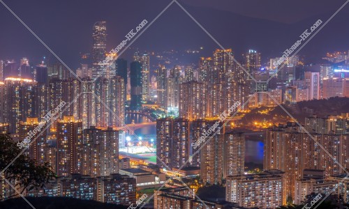 荃灣 晚上的城市景觀 其之一