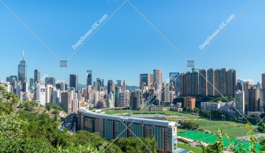 跑馬地和銅鑼灣的城市景觀 其之一