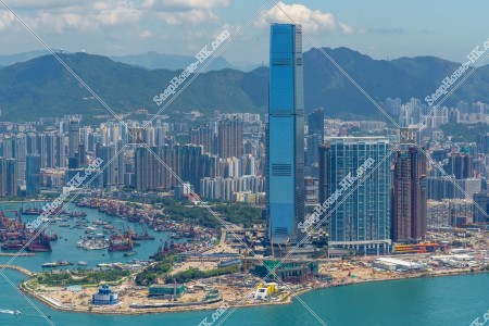 在山頂見到的西九龍風景 其之一