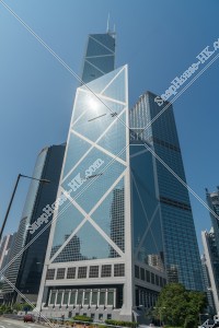 由由下至上俯瞰中國銀行大廈