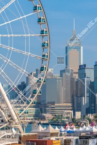 香港犘天輪及灣仔的高樓大廈之風景 [放大攝影]②