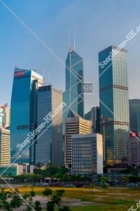 中環的中國銀行及長江集團中心