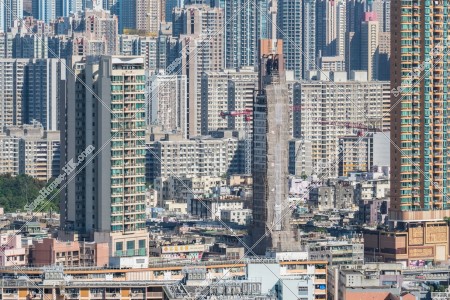 九龍城的建築物的風景