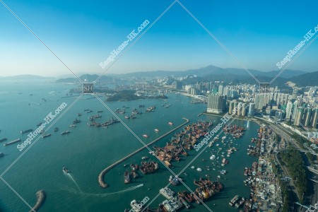 昂船洲和西九龍的風景