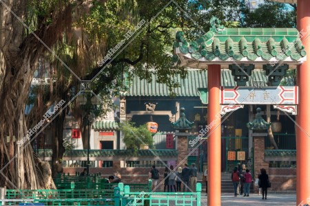 油麻地 天后廟的風景