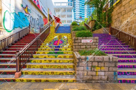 油麻地 眾坊街 階段的風景 其之一