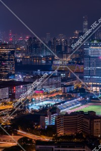 九龍灣和九龍半島的大廈群的夜景 其之二