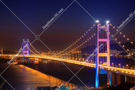 青馬大橋的夜景 其之一