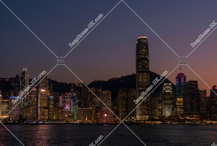 由尖沙咀望向中環之夜景 其之一