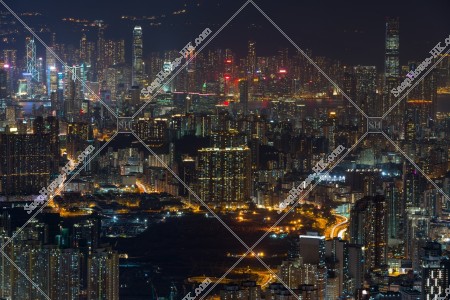 九龍半島和香港島的夜景 其之四