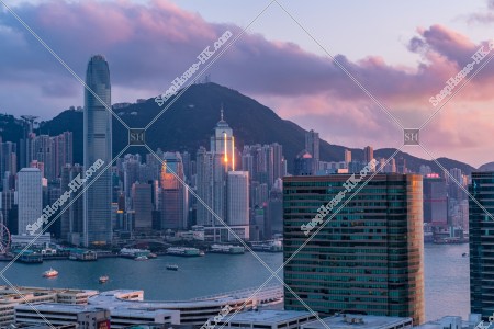 中環的黃昏景色 其之一