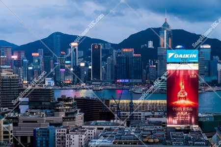 尖沙咀及灣仔的黃昏景色 其之二