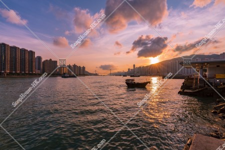 荃灣西和汀九橋的黃昏景色 其之二