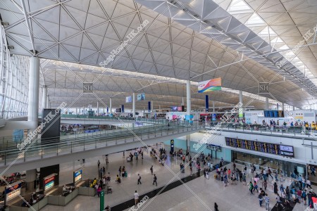 香港國際機場 一號客運大樓的様子 其之三