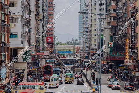 旺角 亞皆老街的風景