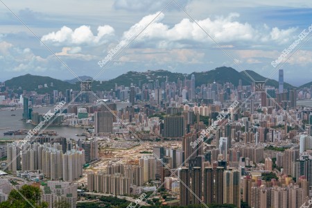 由飛鵝山俯瞰至香港的風景 其之三