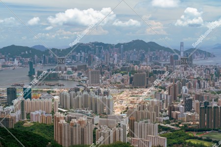 由飛鵝山俯瞰至香港的風景 其之八