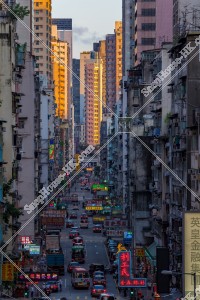 旺角 上海街的黃昏景色 その①