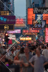 旺角 西洋菜街 晚上的街景和行人 其之四