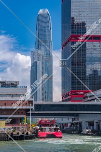 香港上環港澳碼頭的景色
