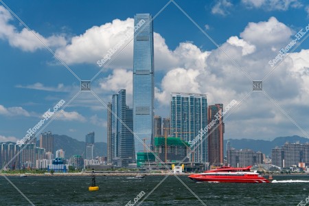 西九龍的高樓大廈和噴射飛航 其之三