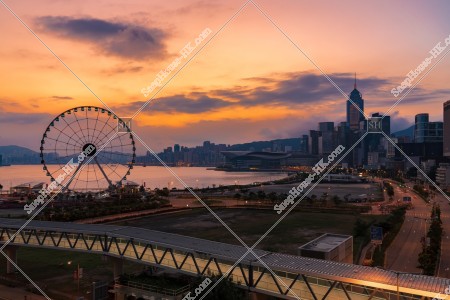 中環至灣仔 日出的風景 其之一