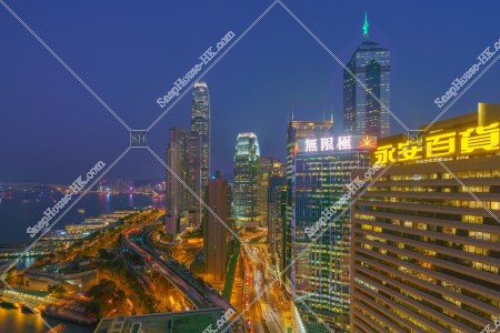 中環 高樓大廈的夜景 其之四