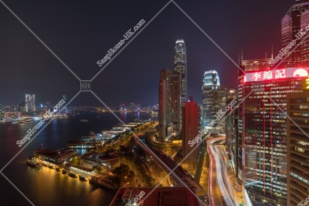 晚上的中環和維多利亞港 其之五