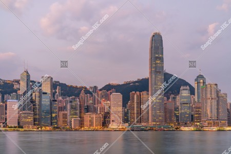 中環高樓大廈早上風景 其之一