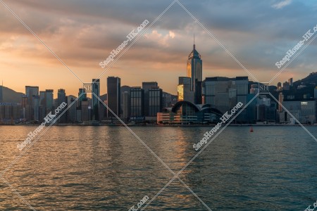 灣仔高樓大廈早上風景 其之三