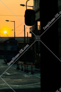 日落景色和香港電車（叮叮） 其之二