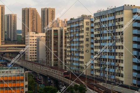 觀塘 黃昏街景和港鐵列車 其之三