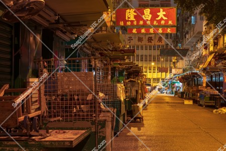 油麻地 晚上新填地街街市