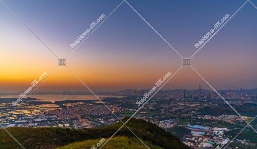 元朗的郊區和深圳黃昏景色 其之六