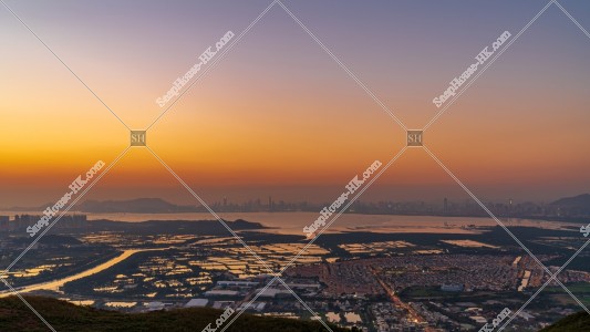 元朗的郊區和深圳黃昏景色 其之七