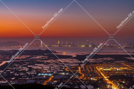 元朗的郊區和深圳黃昏景色 其之十